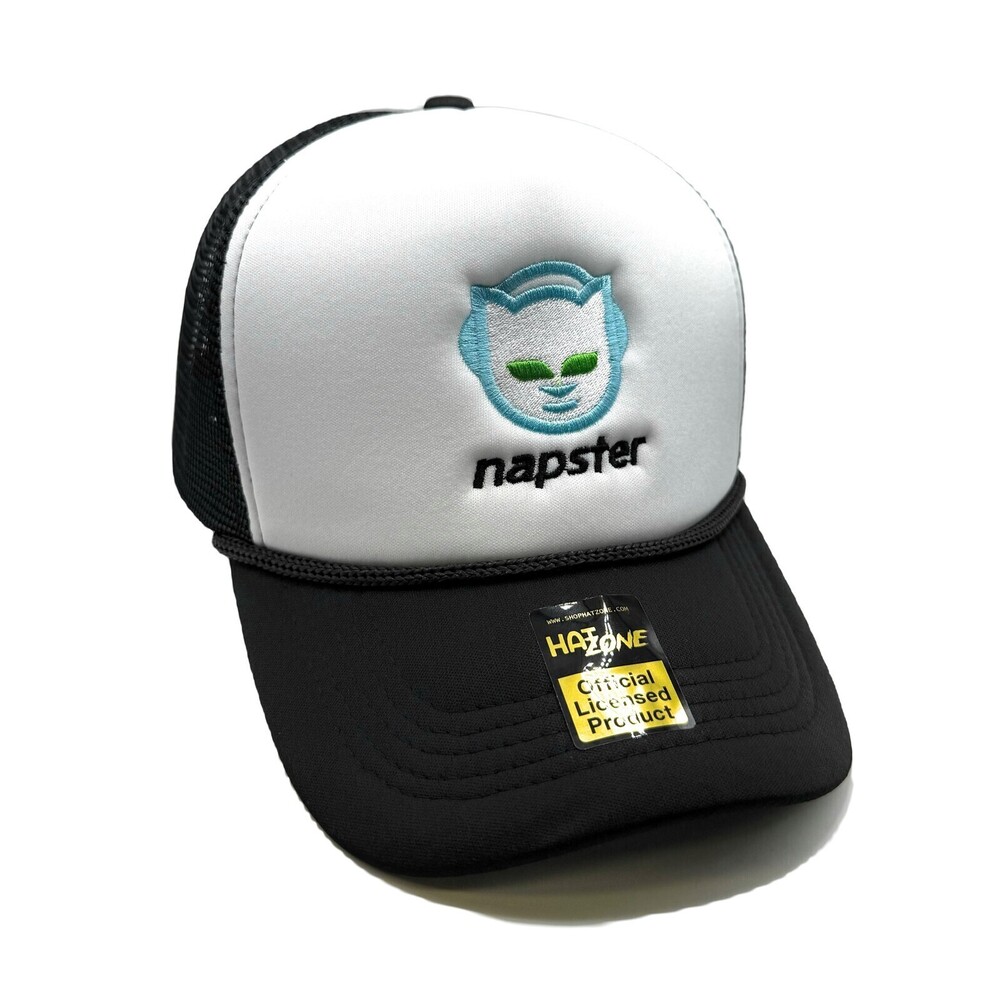 Napster Mesh Trucker Snapback (White/Black)